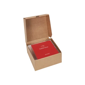 ratioform CD-Box, mit Deckel, VE 25 Stk, LxBxH 145 x 130 x 55 mm, für 5 CDs, ab 2 VE