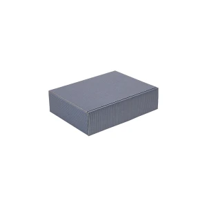 ratioform Flaschen-Geschenkkarton, offene Welle, für 3 Flaschen, blau, ab 50 Stk