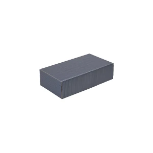 ratioform Flaschen-Geschenkkarton, offene Welle, für 2 Flaschen, blau, ab 40 Stk