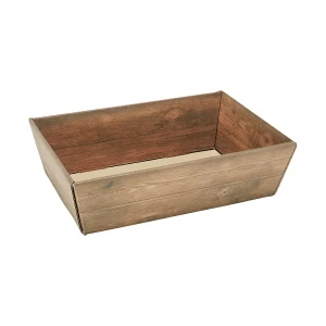 ratioform Präsentkorb, 4-eckig, Holzoptik, Innenmaße 385 x 255 x 110 mm, ab 25 Stk