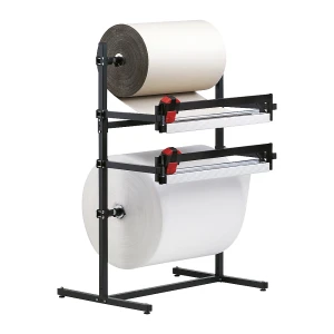 Abrollständer für Folie, Papier, Wellpappe, für Rollenbreite 1600 mm, feststehend, H 1665 mm kaiserkraft
