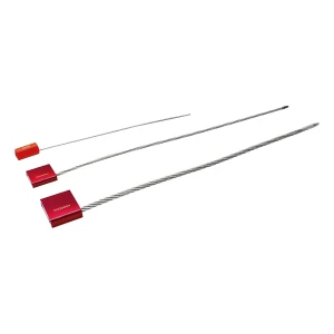 ratioform Drahtseilplombe, Stahl, rot, Außenlänge 380 mm, ab 100 Stk