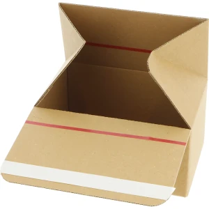ratioform flow Blitzbox, mit Selbstklebung, braun, Innenmaße 310 x 220 x 100 mm, VE 20 Stk