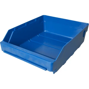 STEMO Regalkasten aus hochschlagfestem Polypropylen, blau, LxBxH 300 x 240 x 95 mm, VE 15 Stk