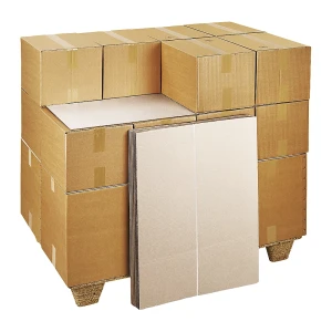 ratioform terra Paletten-Zwischenlagen Wellpappe, 2-wellig, LxB 1180 x 780 mm, VE 400 Stk, ab 10 VE