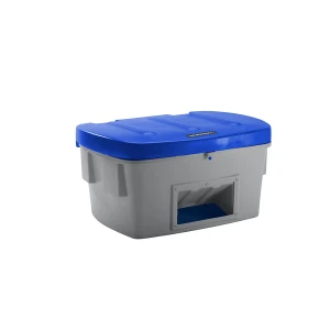 eurokraft pro Recipiente universal e para material a granel , com abertura de remoção, 550 l, tampa azul, Recipiente universal e para material a
