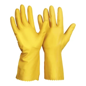 Chemikalienschutzhandschuhe, gelb, VE 12 Paar, Größe 10, ab 10 VE kaiserkraft
