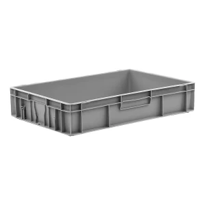 Euro-Stapelbehälter, Volumen 21 l, LxBxH 600 x 400 x 120 mm, PP, grau, ab 10 Stk kaiserkraft