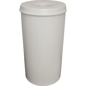kaiserkraft Cesto de papéis de segurança, aço, autoextintor, volume 50 l, AxØ 625 x 335 mm, corpo cinzento / cabeça de extinção cinzenta, Cesto de