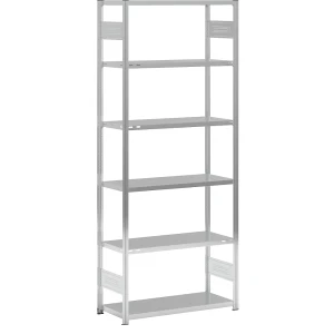 eurokraft pro Steckregal, Bauart leicht, doppelseitig, HxBxT 2500 x 1000 x 400 mm, verzinkt, Grundregal