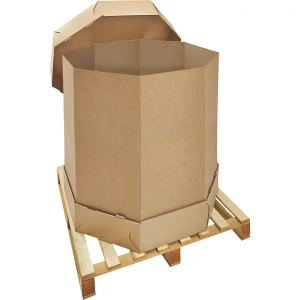 ratioform Octabiner, 3-wellig, LxBxH 1070 x 1070 x 1050 mm, Inhalt 1000 l, ab 10 Stk