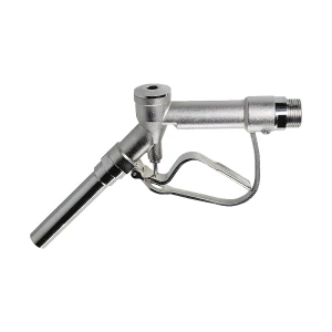 Jessberger Manuelle Zapfpistole, Messing vernickelt, Dichtungen aus PTFE, mit Schlauchanschluss 1 1/4''