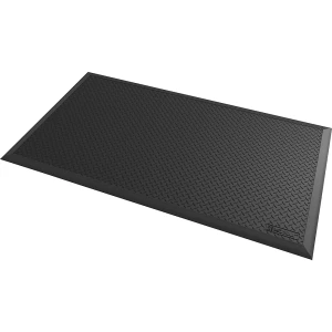 NOTRAX Esteira anticansaÃ§o ESD Diamond Flexâ„¢ , CxL 1630 x 970 mm, rebordos em 3 lados, preto, Esteira anticansaÃ§o ESD Diamond Flexâ„¢, CxL 1630 x 970