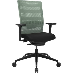Topstar Bürostuhl AirWork, mit Armlehnen, Synchronmechanik, schwarz, mintgrün