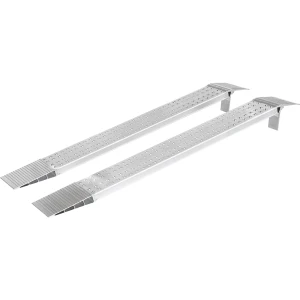 Aluminium-Verladeschiene, Lauffläche gelocht, Tragfähigkeit 200 kg, Schienenbreite 200 mm kaiserkraft