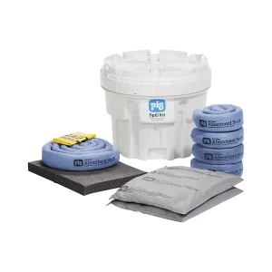 PIG Notfall-Kit im 76-l-Sicherheitsfass, Ausführung universal, absorbiert 46 l