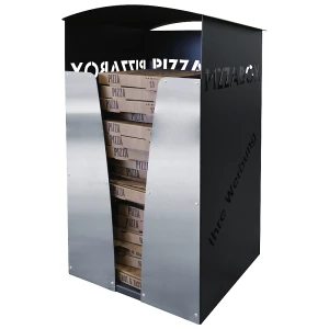 Abfallsammler für Pizzakartons, HxBxT 1040 x 503 x 504 mm, Stahlblech, ab 2 Stk kaiserkraft