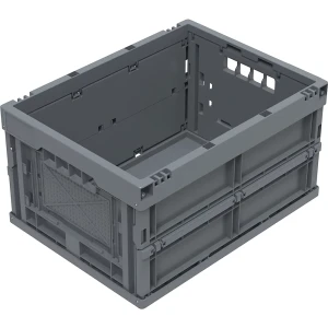 kaiserkraft Caixa dobrável em regenerado reciclado, sem tampa, volume 19 l, Caixa dobrável em regenerado reciclado, sem tampa, volume 19 l. Até 100%