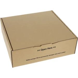 ratioform terra Klappbox mit Sicherheitsverschluss, braun, VE 20 Stk, Innen-LxBxH 300 x 300 x 100 mm