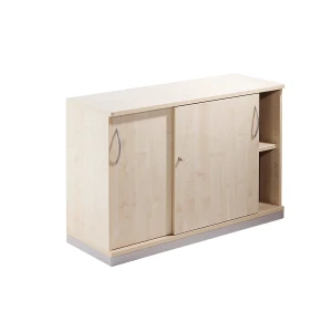 THEA - Schiebetürenschrank, 1 Fachboden, 2 Ordnerhöhen, Ahorn-Dekor kaiserkraft