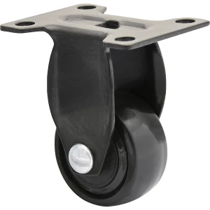 Wagner Rodado para móveis 3C-Serie , largura da roda 12 mm, preto, embalagem de 10 unid., Ø 25 mm, roda fixa, Rodado para móveis 3C-Serie, largura da