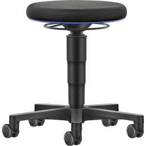 bimos Hocker Allround, mit Rollen, Stoff, Farbring blau