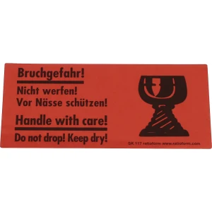 ratioform Warnetiketten, Aufdruck Bruchgefahr!, VE 1000 Stk, LxB 145 x 70 mm, ab 10 VE