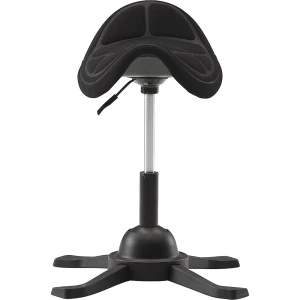 kaiserkraft Banco tipo sela, autoequilibrador, ajustável em altura 480 - 660 mm, preto, Banco tipo sela, autoequilibrador, ajustável em altura 480 -