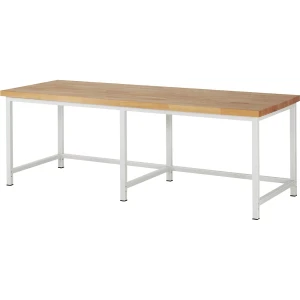 eurokraft pro Bancada de trabalho, estrutura modular série 8000 , sem equipamento, LxP 2500 x 900 mm, Bancada de trabalho, estrutura modular série