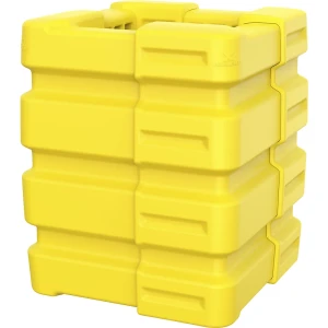 Axelent Säulenschutz X-Protect, HxBxL 900 x 330 x 330 mm, zinkgelb RAL 1018