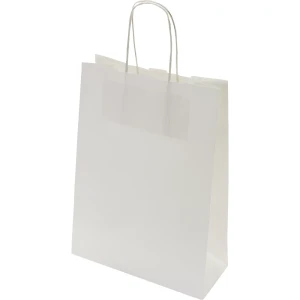 ratioform Papiertragetasche FRESH, weiß, LxBxH 250 x 180 x 80 mm, 100 g/m², VE 300 Stk