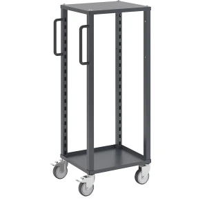 eurokraft pro Euro-Transportwagen CustomLine, für Behälter-LxB 400 x 300 mm, ohne Kästen, grau