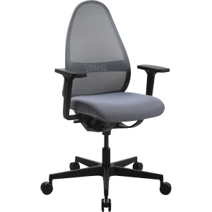 Topstar Bürostuhl SOFT SITNESS ART, Synchronmechanik, mit Armlehnen, grau