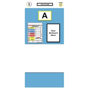 Regal-Infoboard Einzelmarkierung, Whiteboard, HxB 2000 x 900 mm, blau kaiserkraft