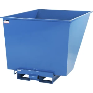 eurokraft basic Kippbehälter, blau, Volumen 1,1 m³