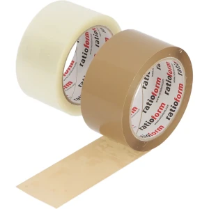 ratioform economy PP-Packband, Hotmelt, VE 6 Rollen, braun, Bandbreite 50 mm, ab 18 VE