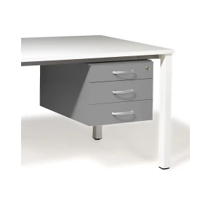Unterschrank für Desk Duo, BxT 428 x 600 mm, lichtgrau kaiserkraft