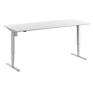 Schreibtisch Atlanta Trend, elektrisch höhenverstellbar, gerade, BxT 2000 x 800 mm, weiß/weiß kaiserkraft