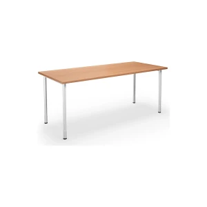 kaiserkraft Mesa multiusos DUO-C, tampo reto, AxP 700 - 800 x 800 mm, largura 1800 mm, faia, branco, Mesa multiusos DUO-C, tampo reto, AxP 700 - 800 x