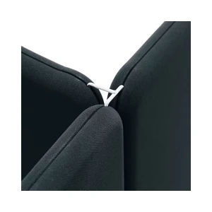 kaiserkraft Elemento de união para sistema de divisórias acústicas Softline, AxL 50 x 4 mm, 3 vias, cinzento, Elemento de união para sistema de