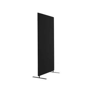 kaiserkraft Divisória acústica standard, cantos retos, altura 1500 mm, incl. pés, largura 800 mm, preto, Divisória acústica standard, cantos retos,