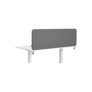 Akustik-Tischtrennwand Softline Salsa, top montiert, Höhe 450 mm, Textil, Breite 800 mm, grau kaiserkraft