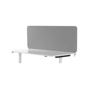 kaiserkraft Divisória acústica de mesa Softline Event, montada na parte superior, AxP 450 x 30 mm, têxtil, largura 2000 mm, cinzento claro, Divisória