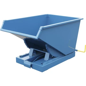 kaiserkraft Recipiente basculante para cargas pesadas, capacidade de carga 2500 kg, azul, capacidade 0,3 m³, Recipiente basculante para cargas