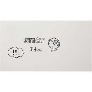 SMIT VISUAL Quadro branco, sem caixilho , aço lacado, branco, LxAxP 1980 x 980 x 3 mm, Quadro branco, sem caixilho, aço lacado, branco, LxAxP 1980 x