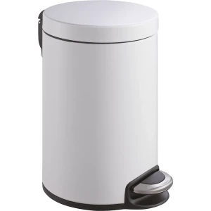 Tretabfallsammler, Volumen 20 l, Ø x H 292 x 455 mm, weiß kaiserkraft