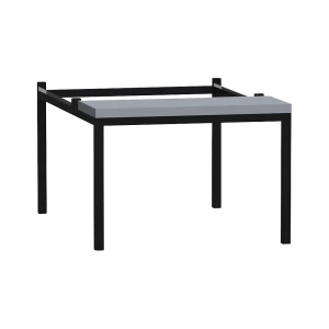 Sockel mit Bank für Spindserie Fydor, schwarz / grau, Breite 600 mm kaiserkraft