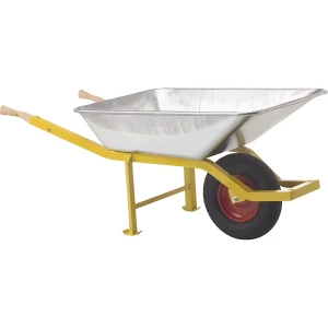 Ravendo Carrinho de mão BU 1400 SX , pneumático, rolamento de esferas, CxL 1560 x 715 mm, amarelo, prateado, Carrinho de mão BU 1400 SX, pneumático,
