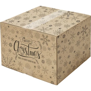 ratioform terra Versandkarton Merry Christmas, VE 10 Stk, Innenmaße 390 x 290 x 200 mm, ab 2 VE