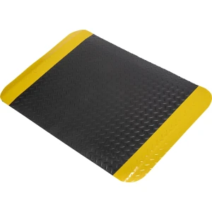 Anti-Ermüdungsmatte Deckplatte ReGen 70, Zuschnittware, lfd. m x 900 mm, schwarz / gelb kaiserkraft